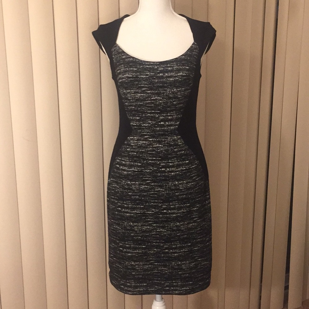 Ann Taylor Tweed-effect Jersey Dress